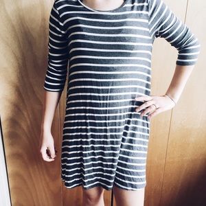 rue21 gray striped dress